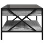 Coffee table with Infinity LED Sonoma gray 50x50x38 cm by , Coffee table - Ref: Foro24-847700, Price: 89,82 €, Discount: %