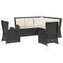 Set de muebles de jardín 5 pzas y cojines ratán sintético negro de , Conjuntos de jardín - Ref: Foro24-3262149, Precio: 730,8...