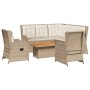 Garden furniture set with 6-piece synthetic rattan beige cushions by , Garden sets - Ref: Foro24-3262470, Price: 875,62 €, Di...