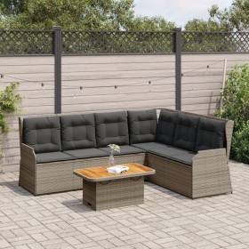 Gartenmöbel-Set 5-teilig mit grauen Polstern aus synthetischem Rattan von , Gartensets - Ref: Foro24-3262472, Preis: 741,10 €...