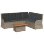 Set de muebles de jardín 5 pzas y cojines ratán sintético gris de , Conjuntos de jardín - Ref: Foro24-3262472, Precio: 740,11...