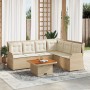 Garden furniture set, 5 pieces, with beige synthetic rattan cushions. by , Garden sets - Ref: Foro24-3262168, Price: 749,29 €...