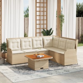 Set muebles de jardín 5 pzas con cojines ratán sintético beige de , Conjuntos de jardín - Ref: Foro24-3262168, Precio: 786,26...