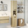 Armario de baño madera ingeniería roble Sonoma 32x34x188,5 cm de , Muebles de baño - Ref: Foro24-849656, Precio: 87,99 €, Des...