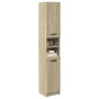 Armario de baño madera ingeniería roble Sonoma 32x34x188,5 cm de , Muebles de baño - Ref: Foro24-849656, Precio: 87,99 €, Des...