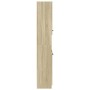 Engineered wood bathroom cabinet in Sonoma oak, measuring 32x34x188.5 cm. by , Bathroom furniture - Ref: Foro24-849656, Price...