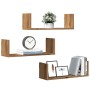 Wall shelves 3 units engineered wood artisian 58x18x18 cm by , Shelves and shelves - Ref: Foro24-853289, Price: 29,60 €, Disc...