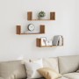 Wall shelves 3 units engineered wood artisian 58x18x18 cm by , Shelves and shelves - Ref: Foro24-853289, Price: 29,60 €, Disc...