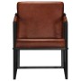 Brown genuine leather armchair by , Armchairs - Ref: Foro24-247800, Price: 255,13 €, Discount: %