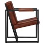 Brown genuine leather armchair by , Armchairs - Ref: Foro24-247800, Price: 255,13 €, Discount: %