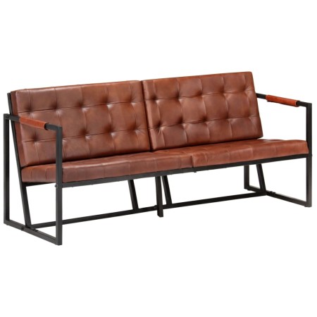 3-seater sofa made of genuine brown goat leather by , Sofas - Ref: Foro24-288284, Price: 490,86 €, Discount: %