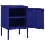 Nightstand navy blue steel 35x35x51 cm by , Nightstands - Ref: Foro24-336208, Price: 71,63 €, Discount: %