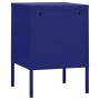 Nightstand navy blue steel 35x35x51 cm by , Nightstands - Ref: Foro24-336208, Price: 71,63 €, Discount: %