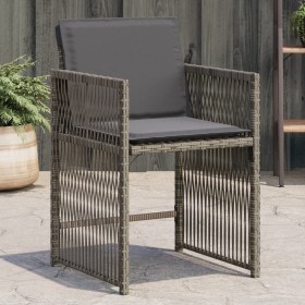 Garden armchairs with 4 synthetic rattan gray cushions by , Garden chairs - Ref: Foro24-365036, Price: 183,99 €, Discount: %