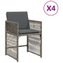 Garden armchairs with 4 synthetic rattan gray cushions by , Garden chairs - Ref: Foro24-365036, Price: 183,45 €, Discount: %