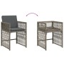 Garden armchairs with 4 synthetic rattan gray cushions by , Garden chairs - Ref: Foro24-365036, Price: 183,45 €, Discount: %