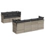 Set de sofás de jardín 8 pzas y cojines ratán sintético gris de , Conjuntos de jardín - Ref: Foro24-3217282, Precio: 583,93 €...