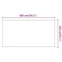 Toldo vertical blanco 140x600 cm tela oxford de vidaXL, Sombrillas - Ref: Foro24-148167, Precio: 35,17 €, Descuento: %