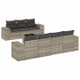 Garden sofa set 8 pieces and gray synthetic rattan cushions by , Garden sets - Ref: Foro24-3254669, Price: 644,12 €, Discount: %