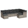 Set muebles jardín 9 pzas y cojines ratán sintético gris claro de , Conjuntos de jardín - Ref: Foro24-3218572, Precio: 622,05...