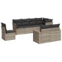 Set de sofás de jardín 8 pzas y cojines ratán sintético gris de , Conjuntos de jardín - Ref: Foro24-3219232, Precio: 594,74 €...