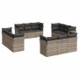 Set de sofás de jardín 12 pzas y cojines ratán sintético gris de , Conjuntos de jardín - Ref: Foro24-3217332, Precio: 987,54 ...