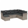 Gartensofagarnitur 7-teilig mit Polstern, helles graues PE-Rattan von , Gartensets - Ref: Foro24-3263218, Preis: 498,92 €, Ra...