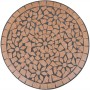 Mesa de bistro de mosaico terracota 60 cm