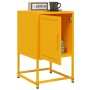 Bedside tables 2 units yellow mustard steel 36x39x60.5 cm by , Nightstands - Ref: Foro24-846453, Price: 91,99 €, Discount: %