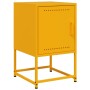 Bedside tables 2 units yellow mustard steel 36x39x60.5 cm by , Nightstands - Ref: Foro24-846453, Price: 91,99 €, Discount: %