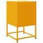 Bedside tables 2 units yellow mustard steel 36x39x60.5 cm by , Nightstands - Ref: Foro24-846453, Price: 91,32 €, Discount: %