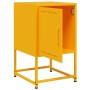 Bedside tables 2 units yellow mustard steel 36x39x60.5 cm by , Nightstands - Ref: Foro24-846453, Price: 91,99 €, Discount: %