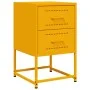 Nachttisch aus gelbem Senf-Stahl, 36x39x60,5 cm. von , Nachttische - Ref: Foro24-846464, Preis: 70,82 €, Rabatt: %