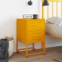 Mesita de noche acero amarillo mostaza 36x39x60,5 cm de , Mesitas de noche - Ref: Foro24-846464, Precio: 69,64 €, Descuento: %