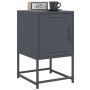 Bedside tables 2 units anthracite gray steel 36x39x60.5 cm by , Nightstands - Ref: Foro24-846451, Price: 91,32 €, Discount: %