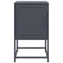 Bedside tables 2 units anthracite gray steel 36x39x60.5 cm by , Nightstands - Ref: Foro24-846451, Price: 91,32 €, Discount: %