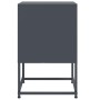 Bedside tables 2 units anthracite gray steel 36x39x60.5 cm by , Nightstands - Ref: Foro24-846451, Price: 91,32 €, Discount: %