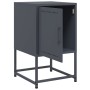 Bedside tables 2 units anthracite gray steel 36x39x60.5 cm by , Nightstands - Ref: Foro24-846451, Price: 91,32 €, Discount: %