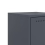 Bedside tables 2 units anthracite gray steel 36x39x60.5 cm by , Nightstands - Ref: Foro24-846451, Price: 91,32 €, Discount: %