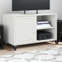 TV stand made of cold-rolled white steel, 68x39x43.5 cm by , TV Furniture - Ref: Foro24-846673, Price: 72,98 €, Discount: %