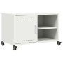 TV stand made of cold-rolled white steel, 68x39x43.5 cm by , TV Furniture - Ref: Foro24-846673, Price: 72,98 €, Discount: %