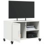 TV stand made of cold-rolled white steel, 68x39x43.5 cm by , TV Furniture - Ref: Foro24-846673, Price: 72,98 €, Discount: %