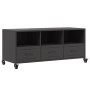 TV stand made of black cold-rolled steel, measuring 100.5x39x43.5 cm. by , TV Furniture - Ref: Foro24-846692, Price: 107,68 €...