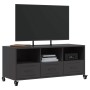 TV stand made of black cold-rolled steel, measuring 100.5x39x43.5 cm. by , TV Furniture - Ref: Foro24-846692, Price: 107,68 €...