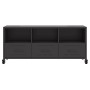 TV stand made of black cold-rolled steel, measuring 100.5x39x43.5 cm. by , TV Furniture - Ref: Foro24-846692, Price: 107,68 €...