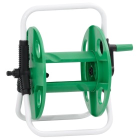 Hose reel for standing steel green 45 m 1/2" by , Garden hose holder - Ref: Foro24-4006167, Price: 21,99 €, Discount: %