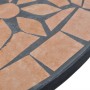 Mesa de bistro de mosaico terracota 60 cm