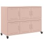 Cold-rolled steel sideboard in pink 100.5x39x72 cm by , Sideboards - Ref: Foro24-846741, Price: 140,71 €, Discount: %