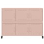 Aparador de acero laminado en frío rosa 100,5x39x72 cm de , Aparadores - Ref: Foro24-846741, Precio: 140,71 €, Descuento: %