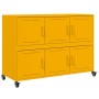 Cold-rolled steel sideboard in mustard yellow, 100.5x39x72 cm by , Sideboards - Ref: Foro24-846743, Price: 133,61 €, Discount: %